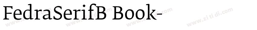 FedraSerifB Book字体转换